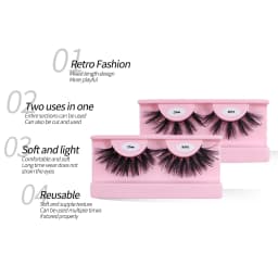 Free Shipping 10Pairs/Pack Fluffy Wispy Natural Strip Lashes With Spikes Wholesale in Bulk Faux Mink Lashes Supplies