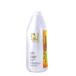PURC 12% Brazilian Keratin 1000ml Hair Straightening & Repair Treatment Hydrating Silky Anti-Frizz Split Ends Hair Salon Care