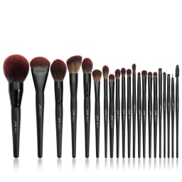 Jessup Makeup Brushes set,13/16/21pcs Premium Synthetic Big Powder Brush Foundation Concealer Eyeshadow Liner Wooden T271