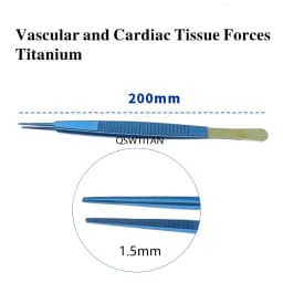 Vascular Forces Cardiac Tissue Forceps Titanium Cardiac Dissecting Forceps Flat handle Round handle Micro surgical instrument