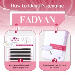 Fadvan 10Pcs/Lot YY Shape Eyelash Extension Curl C/D Wholesale Double-tips Y Shaped Eyelashes Natural Mink Lashes Supplies