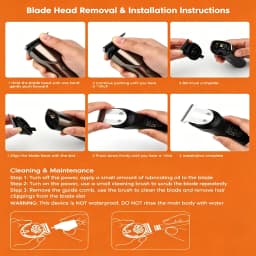 Electric Hair Clipper Hair Cutting Machine For Men Type-C Rechargeable Grooming Tools