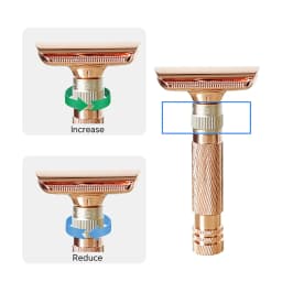 Whityle 13T New Design 1-8 Adjustable Classic Double Edge Safety Razor Stainless Steel Blade Shaver Best Shaving Razor For Male