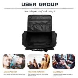 Waterproof Barber Bag Cosmetic Toiletry Organized Multi-Layer Pouch Ideal for Travel Daily Use Large Capacity