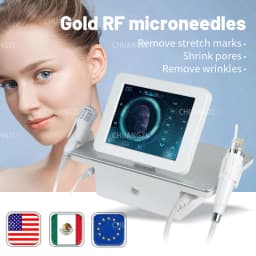 Gold Fractional Morpheus 8 Facial Body Rf Microneedling Catridges 64 Pins Inmode Radiofrecuent Morpheus8 Mchine