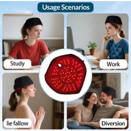 100 Pcs LEDs 660nm&850nm Red and Infrared Therapy Light Cap for Hair Regrowth