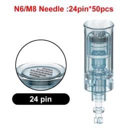 50/100pcs Derma Pen N6/M8 Bayonet Needle Cartridge 11/16/24/36/42/Nano Microneedling Pen Replacement Tips