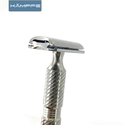 KAMPFE CNC Vintage Manual Stainless Steel Safety Style shaver Double Edged Durable Razor Men's Grooming Kit
