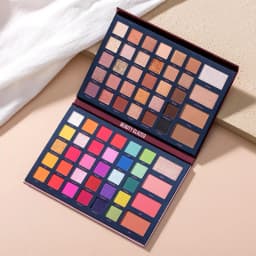 BEAUTY GLAZED 68 Colors Eye Shadow Palette Mix & Match Waterproof Shimmer Highlighter Blush Contour Eyeshadow Makeup Palette