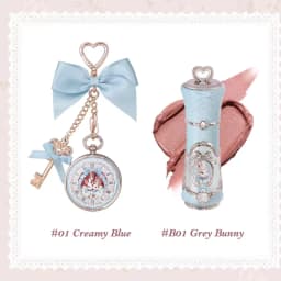 Flower Knows Bunny Garden Lip Cream and Lip Balm Adorable Vintage Pocket Watch Compact Nourishing Oil Pocket Lip Kit For Travel