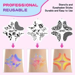 42 Colors Face Body Painting Set Water Soluble Glow Neon Face Paint Art Colorful Halloween Festival Party Body Paint Makeup Kit