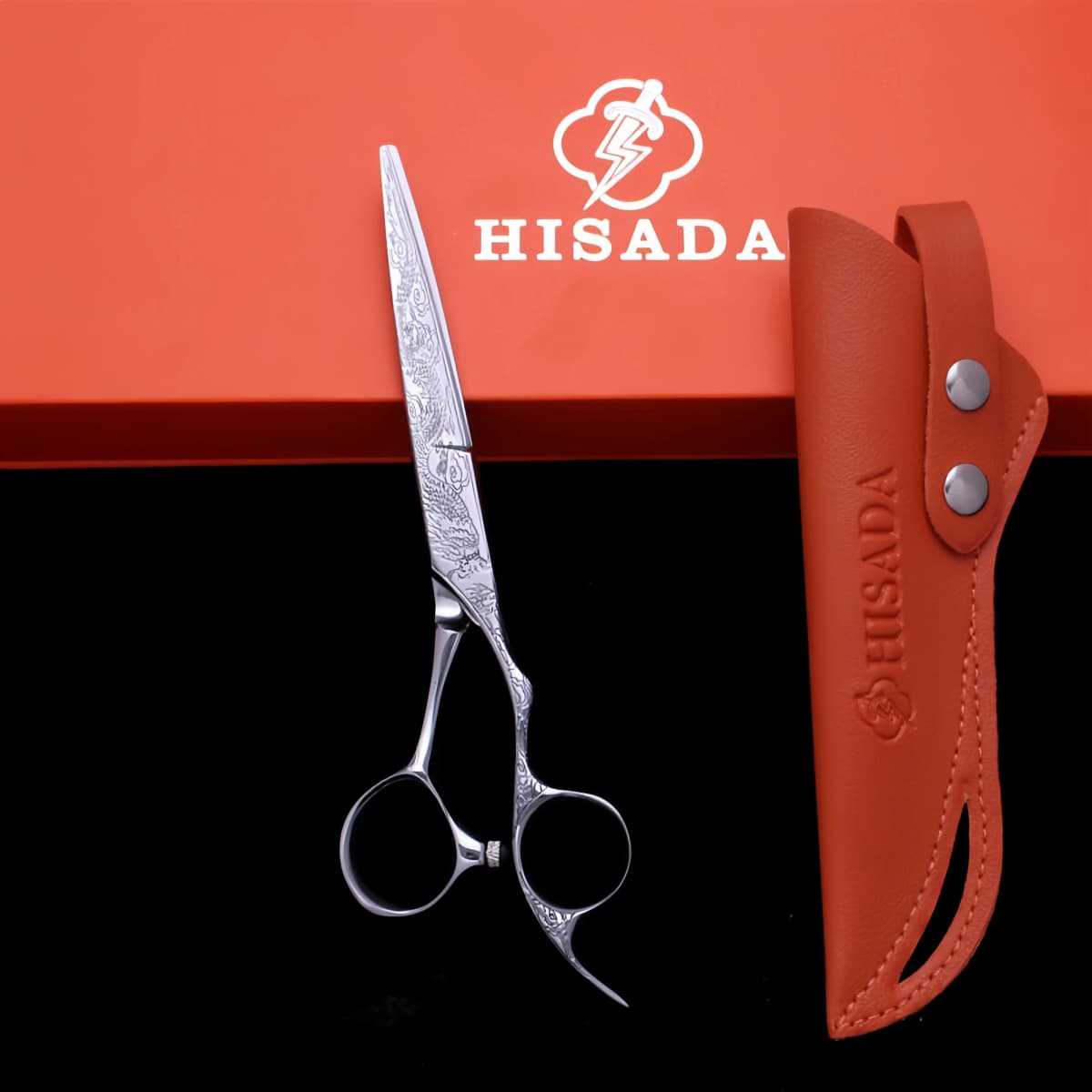 Barber Scissors Patterned Scissors 6.0 Inch High-End Hair Cutting Scissors Hair Salon Exclusive Scissors Set
