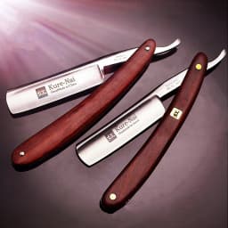 4pcs/set S45C Carbon Steel Straight Razor Men Shaving Rosewood Handle Razors Barber Manual Scraper Sharp Shaver G1123