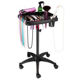 Stainless Steel Adjustable Height Trolley Rolling Cart Stand for Salon Medical SPA Clinic Service Cart Storage