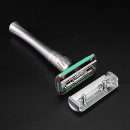 XUANFENG Zinc Alloy Traditional Double Sided Blade Shaver Men's Hand Knife Shaver Packaging Box of 5 Blades