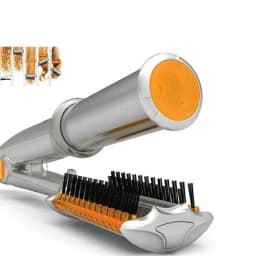 Hair Curling Iron Max 2-Way Rotating Hair Curler 2 In 1 Electric Heating Straightening Hair Curler Brushes Instyler Professional