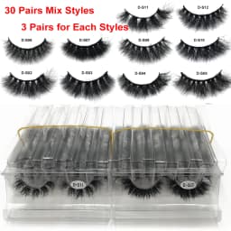 Wholesale Mink Eyelashes 10-50 Pairs / Bulk Volume Soft Messy Fluffy Lashes Extension Natural False Eyelashes Makeup Mink Lashes
