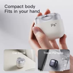 Mini Electric Shaver With Metal Triple Blade, High Speed Engine Portable Razor, Travel Grooming Gift For Men