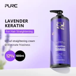 PURC Keratin Straightening Treatment Brazilian Keratin Hairs Treatment Curly Repair Smoothing Hair Care Lavender Salon Products