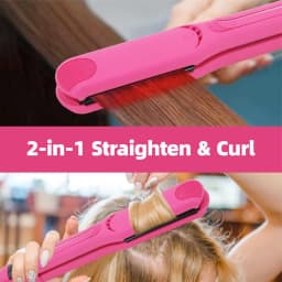 Infrared Hair Flat Iron 450°F Professional Hair Straightener Curler Ceramic Fast Heating Plate 230℃ Salon Hair Iron Dual Voltage