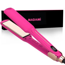 Infrared Hair Flat Iron 450°F Professional Hair Straightener Curler Ceramic Fast Heating Plate 230℃ Salon Hair Iron Dual Voltage