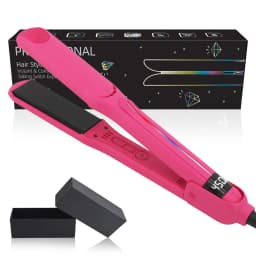 Infrared Hair Flat Iron 450°F Professional Hair Straightener Curler Ceramic Fast Heating Plate 230℃ Salon Hair Iron Dual Voltage