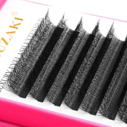 XIUSUZAKI 5 Trays/lot 5D W Lashes Extensions Matte Black W Shaped Premade Volume Fans False Eyelashes Extensions Makeup Tools