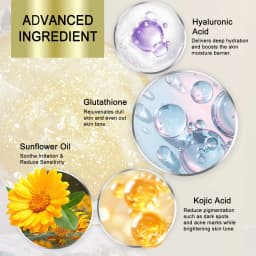 WK JALY Whitening Double Glutathione Women Serum, With Hyaluronic Acid, Sunflower Oil, Anti Dark Spots Essence, For Face, Body
