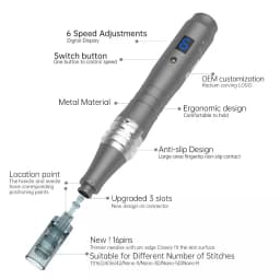 Original Microneedling Pen Dr.pen M8 3 Slots Connector Derma Pen Wireless Skin Care Beauty Device With 16 Pins Needle Cartridge