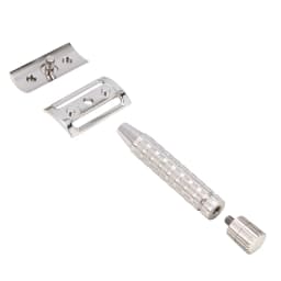 CNC 316L Stainless Steel Men's Manual Double Edge Safety Razor Travel Handle Removable (without blade)