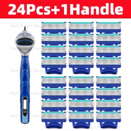 Hot Selling Fusion Manual Razor for Men Five Layer Blade Stainless Steel Blades No Skin Damage Old Style Blades Shaver Heads