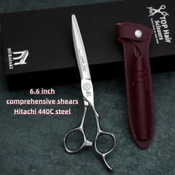 MURASAKI Professional hairdressing scissors,Japan VG10 Cobalt steel,High quality hair cutting scissors,Special design for barber