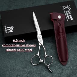 MURASAKI Professional hairdressing scissors,Japan VG10 Cobalt steel,High quality hair cutting scissors,Special design for barber