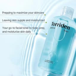 Torriden Dive In Low Molecular Hyaluronic Acid Toner 300ml,Transparent Water-Like Essence,Oil-Free,Korean Skincare,Korean Makeup
