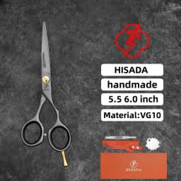 HISADA 6.0-inch Professional Barber Scissors Japanese Handmade VG10 Steel High-End Hair Cutting Tools for Stylists