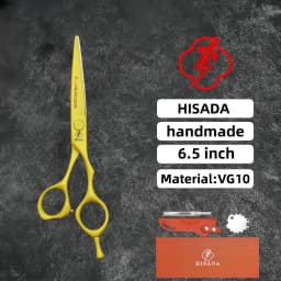 HISADA 6.0-inch Professional Barber Scissors Japanese Handmade VG10 Steel High-End Hair Cutting Tools for Stylists
