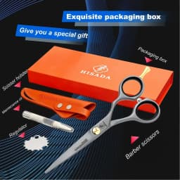 HISADA 6.0-inch Professional Barber Scissors Japanese Handmade VG10 Steel High-End Hair Cutting Tools for Stylists