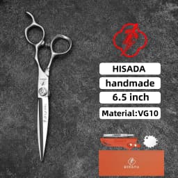 HISADA 6.0-inch Professional Barber Scissors Japanese Handmade VG10 Steel High-End Hair Cutting Tools for Stylists