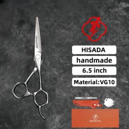 HISADA 6.0-inch Professional Barber Scissors Japanese Handmade VG10 Steel High-End Hair Cutting Tools for Stylists