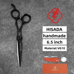 HISADA 6.0-inch Professional Barber Scissors Japanese Handmade VG10 Steel High-End Hair Cutting Tools for Stylists