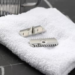 YAQI Vostok 70OC 316 Stainless Steel Polished Dual Comb Safety Razor Head with 0.7mm Blade Gap