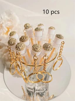 Reusable Eyelash Brush Tube Keychain Plastic Portable Mini Lash Comb Spoolie Container Glitter Cils Mascara Wands Keyring