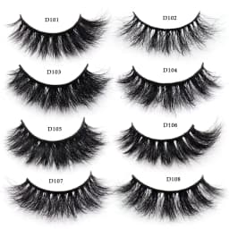 30 Pairs/Pack Eyelashes 3D Mink Lashes With Tray No Box Hand Made Full Strip Lashes Mink False Eyelashes Makeup eyelashes Fluffy