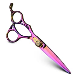 Left Hand Hair Scissors, 6 Inch Purple Professional Cutting Scissors, Thinning Scissors Suitable for Home or Hair Salon Use