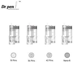 Dr. Pen H6 Cartridge 5 PCS 18 Pin 36 Pin 42 PIN Round Nano Derma Stamp Needle Support 3ML Serum 0.25 mm Needle Length
