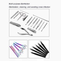 Hairdressing Sterilization Bottle Glass Scissors Comb Stainless Steel Cover Haircut Disinfecting Jar Salon Sterilizing Tools