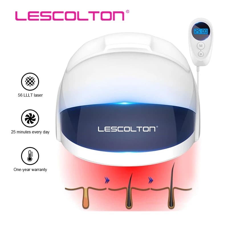 Lescolton laser helmet red light therapy hair laser hat for hair growth cap hair growth products LLLT hair regrow red light