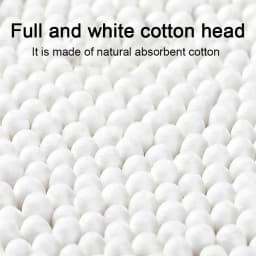 1000Count Cotton Swabs Cotton Swabs for Ears Double Round Bamboo Sticks Cotton Buds Suitable for Makeup and Cleaning HZM01