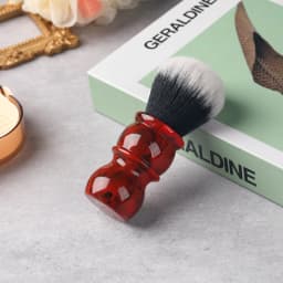 Yaqi Red Marble 24MM Men's Synthetic Hair Beard Brush Shaving Brush