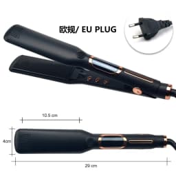 Best Seller Wide Hair Straightener MCH Liquid Crystal Digital Display Straight Plate Clip Negative Ion Arc Splint